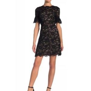 Rebecca Taylor Black Lace Dress